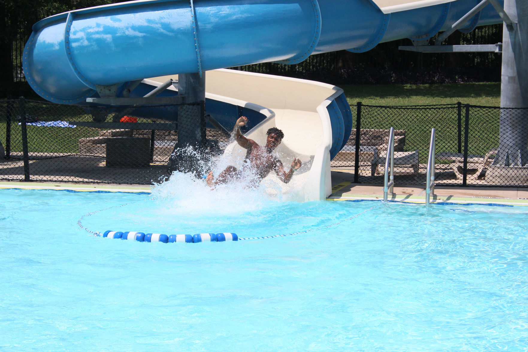 Civic Center Pool slide